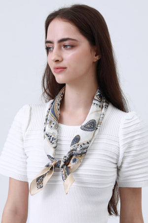 Versatile Paisley Print Bandana - Multi-Way Scarf 🌸🧣 Leto Collection