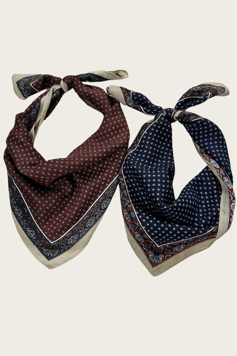 Preppy Paisley Bandana - Cotton-Soft & Versatile 🌸🧣