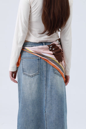 Lily of the Valley Silky Bandana - Floral Elegance Scarf 🌿🌸