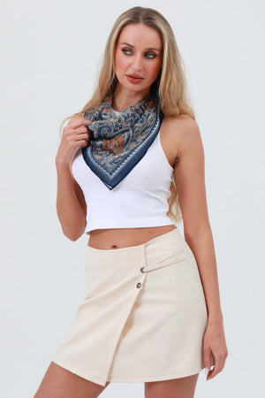 Classic Boho Print Bandana – Lightweight Spring & Summer Style 🌼🧣