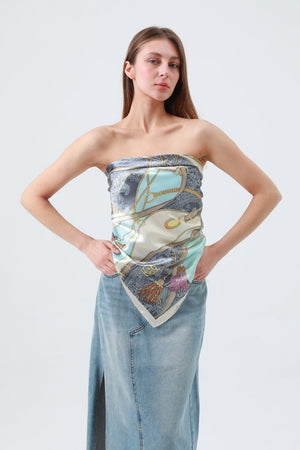 Silky Smooth Printed Square Scarf – Soft & Versatile Neckwear ✨🧣