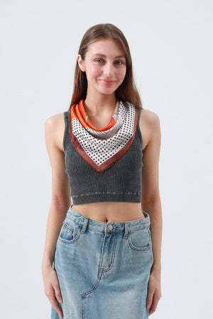 Delicate Polka Dot Neck Scarf – Soft & Airy Summer Essential 🌼 Leto Collection