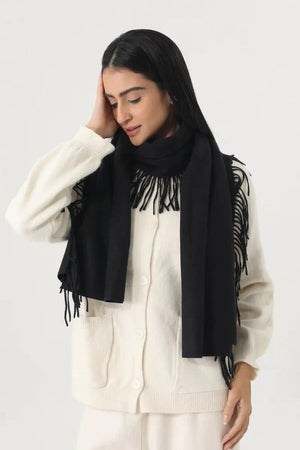 Solid Color Tassel Women Soft Thick Warm Winter Shawl 🧸🧣 Leto Collection