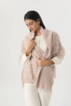 Solid Color Tassel Women Soft Thick Warm Winter Shawl 🧸🧣 Leto Collection