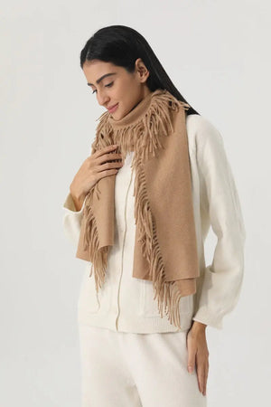 Solid Color Tassel Women Soft Thick Warm Winter Shawl 🧸🧣 Leto Collection