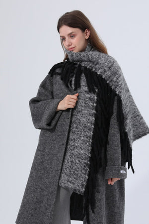 Women Thick Knit Chunky Tassel Winter Scarf Shawl Wrap Leto Collection