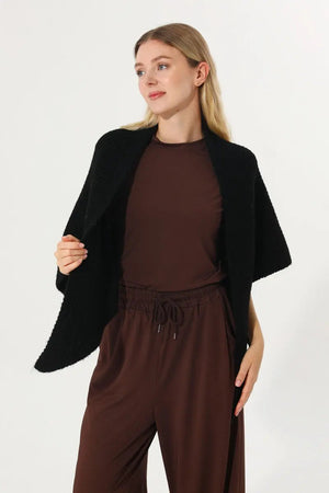 Multi‑Way Wear Ribbed Knit Warm Women Shawl Wrap Leto Collection