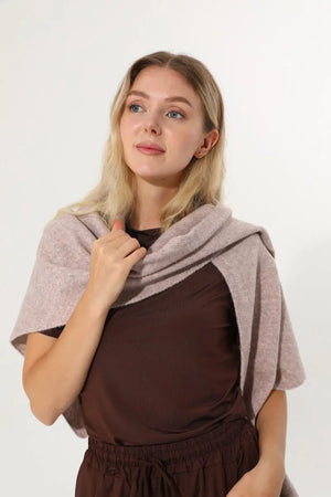 Soft Knit Triangle Multi‑way Wear Women Warm Shawl Scarf Leto Collection