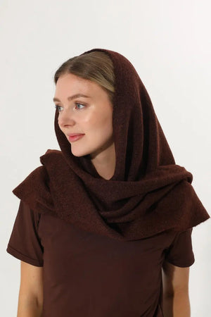 Soft Knit Triangle Multi‑way Wear Women Warm Shawl Scarf Leto Collection