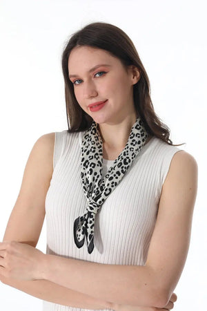 Trendy Leopard Print Women Multi-use Neck Bandana 🐆✨ Leto Collection