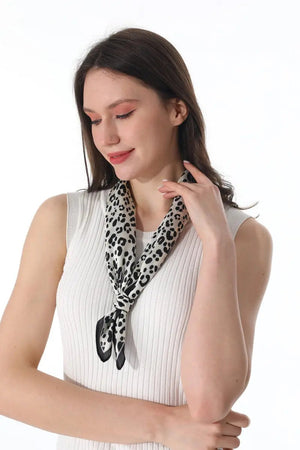 Trendy Leopard Print Women Multi-use Neck Bandana 🐆✨ Leto Collection