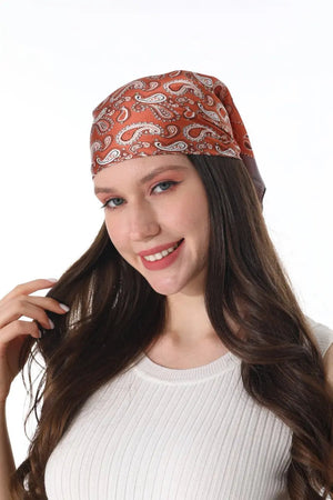 Retro Paisley Silky Square Scarf Versatile Women Neck Bandana 🌷✨ Leto Collection