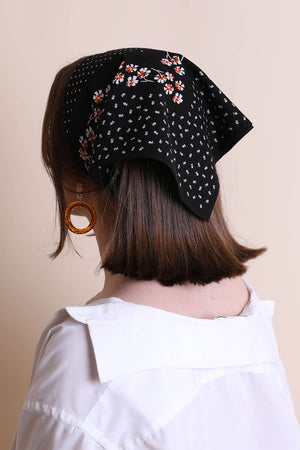 Dotted & Floral Bandana