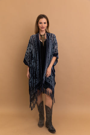 Velvet Dream Mesh Tapestry Kimono