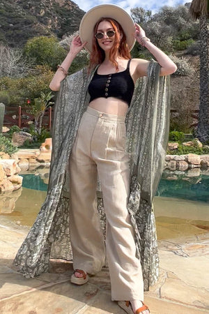 Paisley Free Flow Kimono Leto Collection