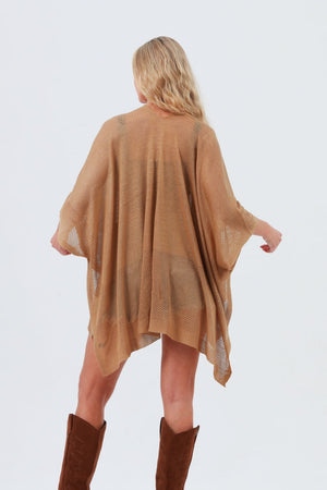 Oversized Mesh Knit Kimono – Lightweight & Airy Cover-Up 🌬️🧥 Leto Collection