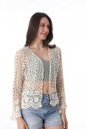 Lightweight Lace Cardigan – Boho Layer for All Seasons Leto Collection