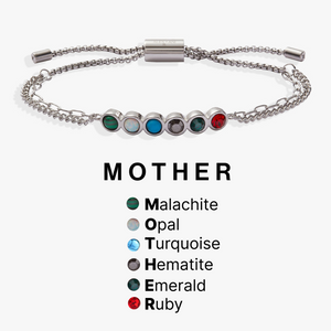 Mother Hidden Message Acrostic Bolo Bracelet