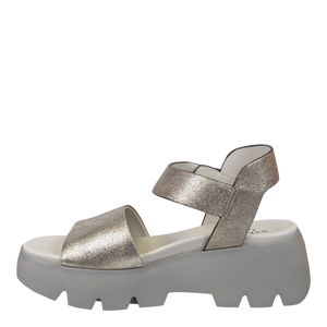 NAKED FEET - ALLOY in SILVER Platform Sandals