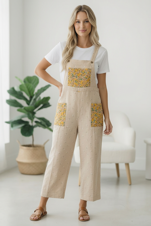 Sunflower Patch Pocket Overalls