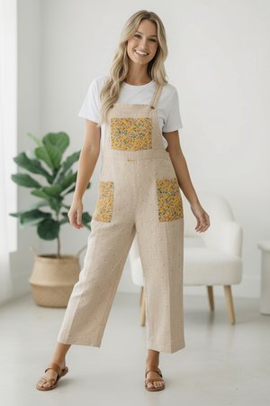 Sunflower Patch Pocket Overalls