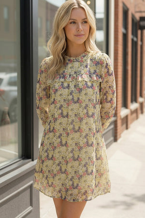 Honey Blossom Woven Lined Dress