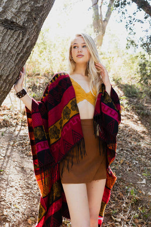 Aztec Inspired Go West Poncho Ponchos