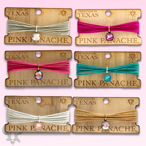 Stretch Wire Austrian Crystal Bracelet Set - Blue, Fuchsia, Gold, Pink, Silver, White or Multi