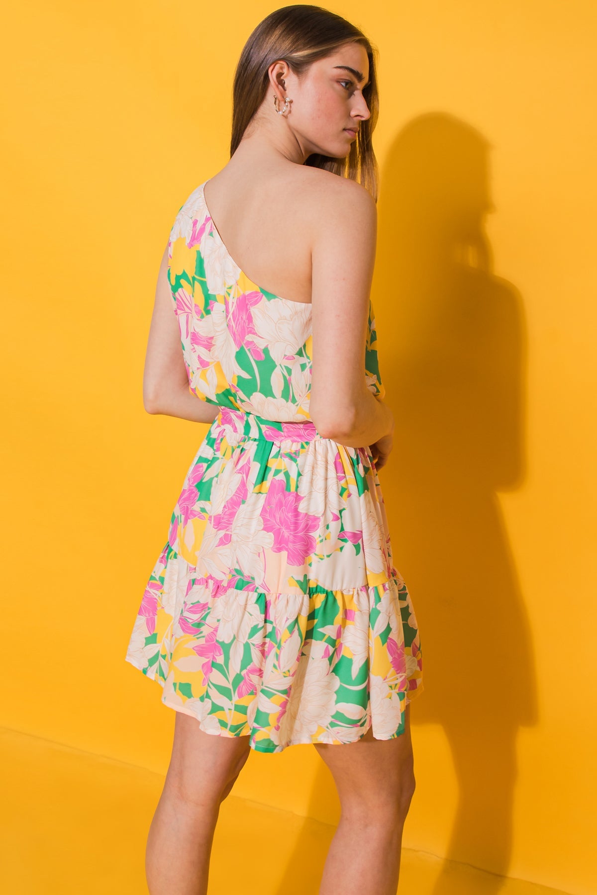 A PIECE OF MY HEART WOVEN MINI DRESS