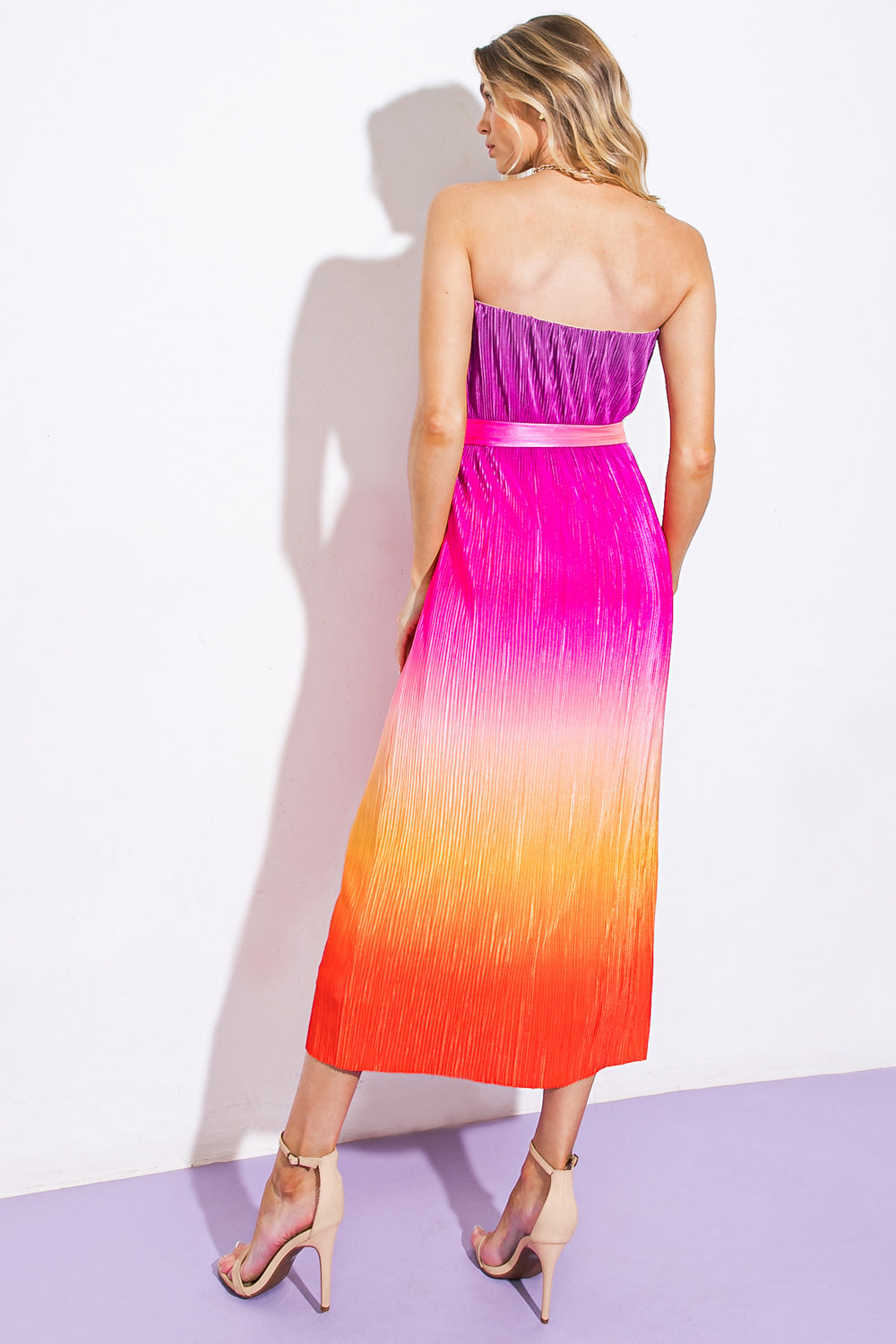 Give It a Go in Garden Midi Dress