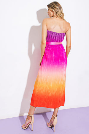 Give It a Go in Garden Midi Dress