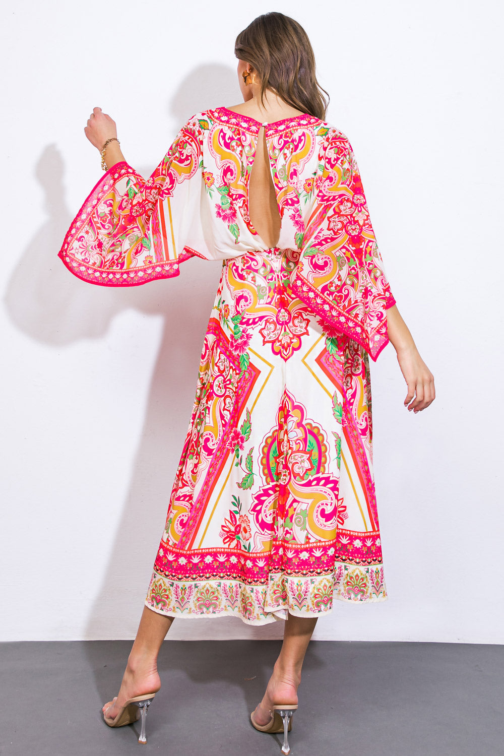 Stuck on You Woven Midi Dress