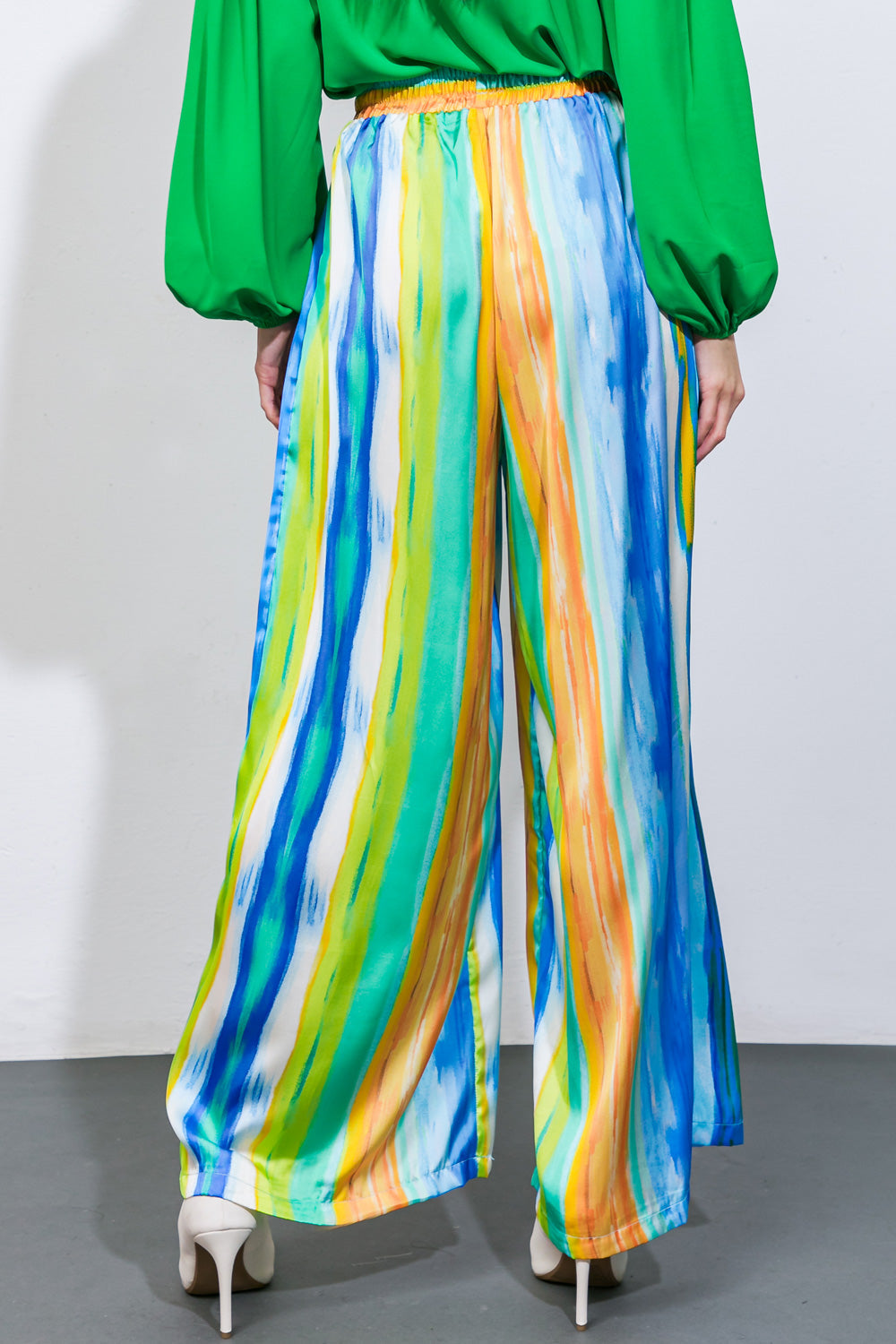 Take Me Dancing Woven Satin Pants
