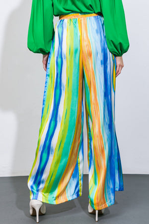 Take Me Dancing Woven Satin Pants