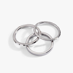 Baguette Stacking Ring Set of 3