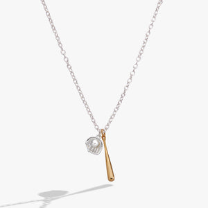 Ballgame Duo Charm Pendant Necklace