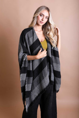 Bat Sleeve Knit Cardigan Ponchos