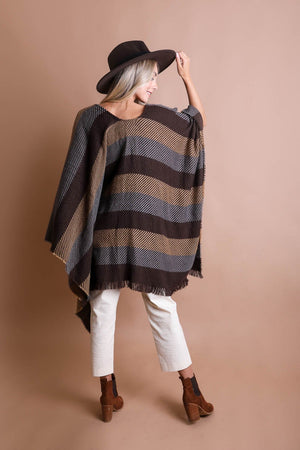 Bat Sleeve Knit Cardigan Ponchos