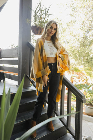Bat Sleeve Knit Cardigan Ponchos