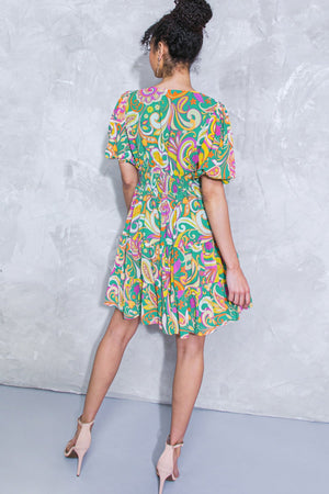 ALLURING CHARM WOVEN MINI DRESS