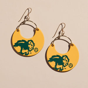 Bison Yellow North Dakota State University Nina Earrings