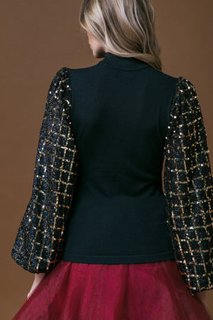 PARTY TOMORROW NIGHT KNIT TOP