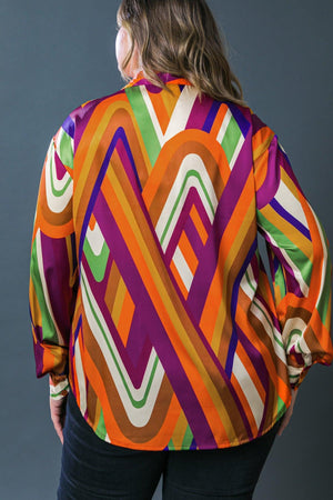 Printed Woven Long Sleeve Shirt