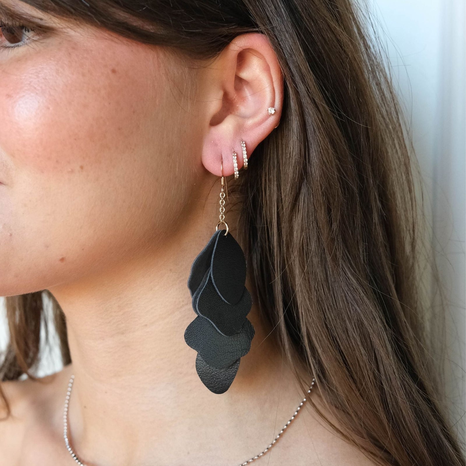 Black Florence Earrings