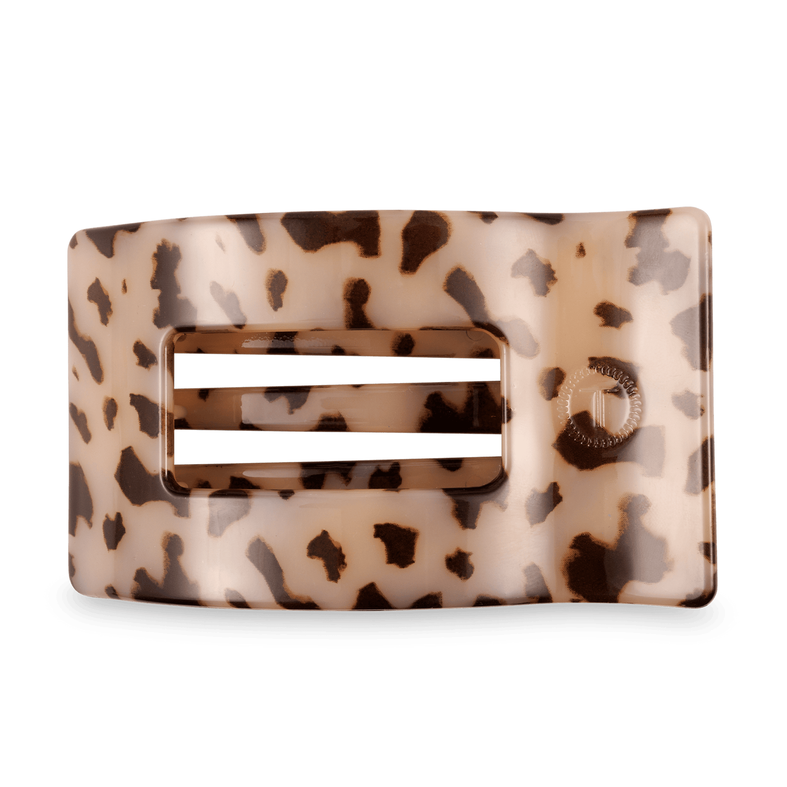 Blonde Tortoise Large Flat Rectangle Hair Clip