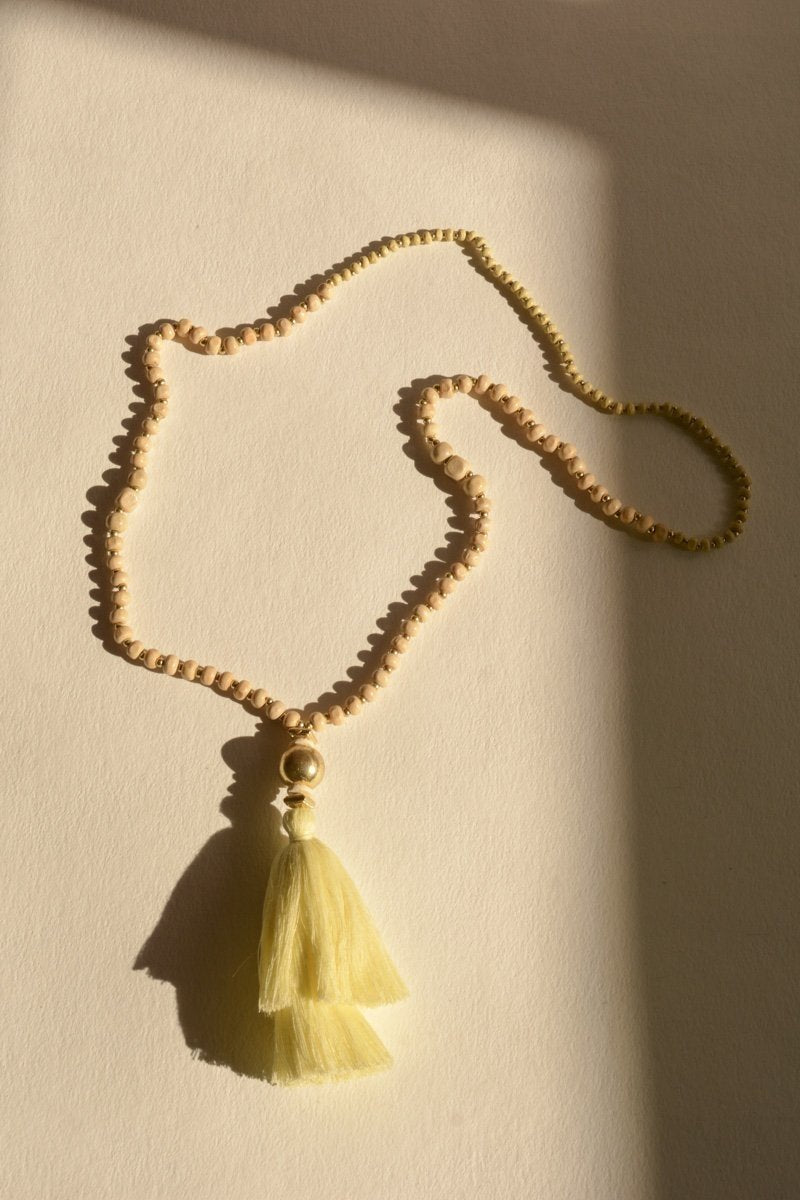 Bohemian Beaded Tassel Necklace Jewelry