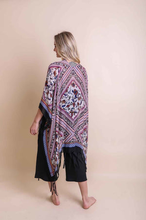Bohemian Diamond Tassel Kimono Ponchos Leto Collection 