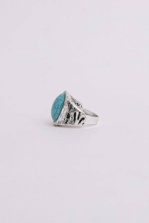 Bohemian Oval Cut Turquoise Ring Jewelry Leto Collection 