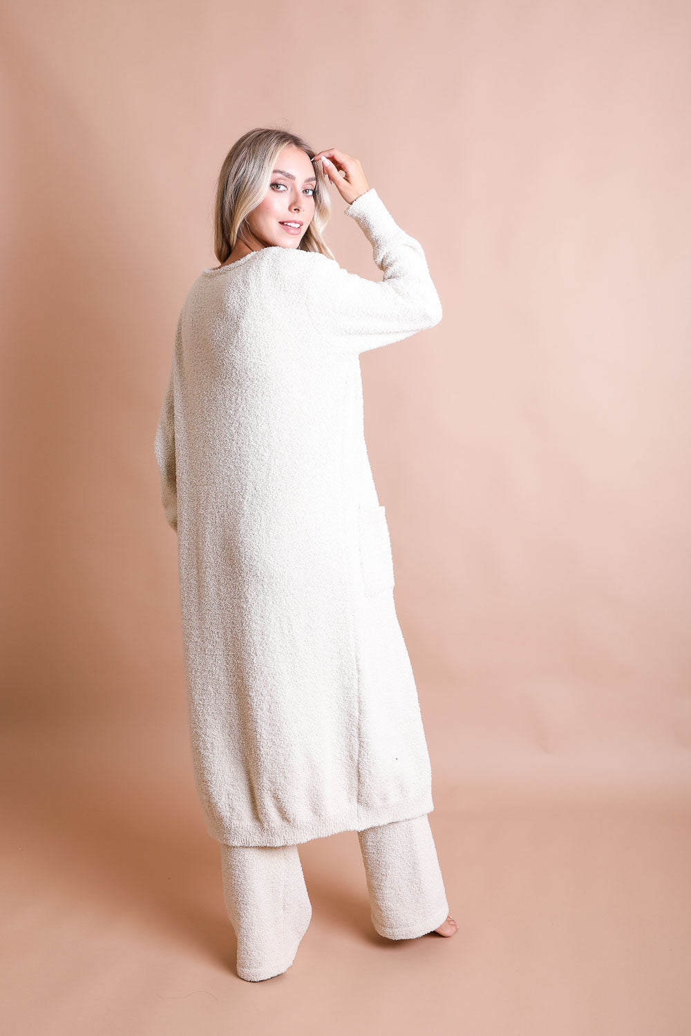 Boucle Longline Cardigan Ponchos