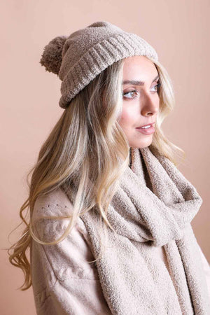 Boucle Pom Beanie Hats & Hair Leto Collection Beige 